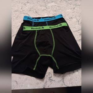 2 pairs of Reebok boxer briefs youth xl black